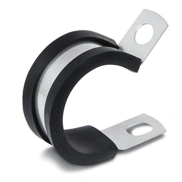 Kmc KMC Stampings COL0809AL .5 in. Aluminum Medium Duty Clamp With Epdm Rubber Cushion .281 Screw Hole Diameter  50 Pieces COL0809AL